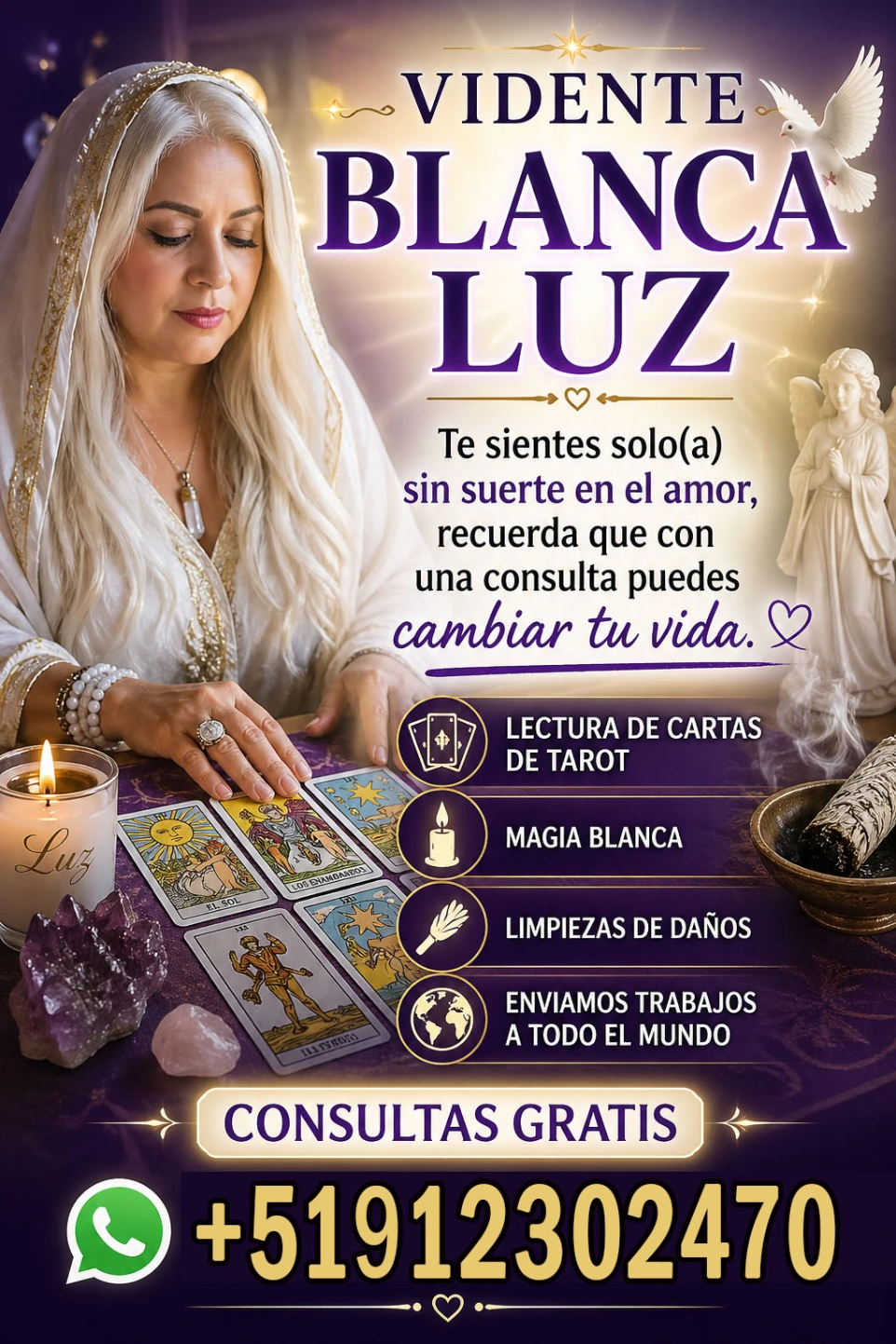 vidente blanca luz